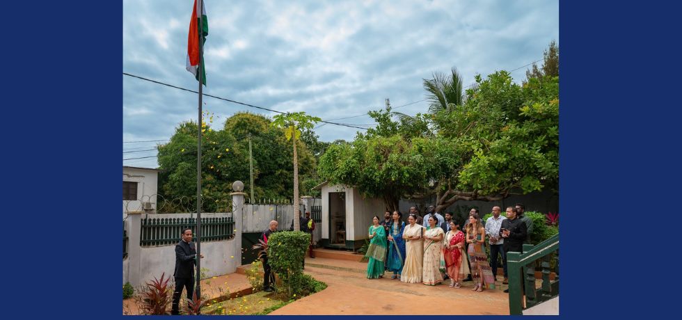Celebration of Independence Day at Embassy of India, Sao Tome on 15 August 2026